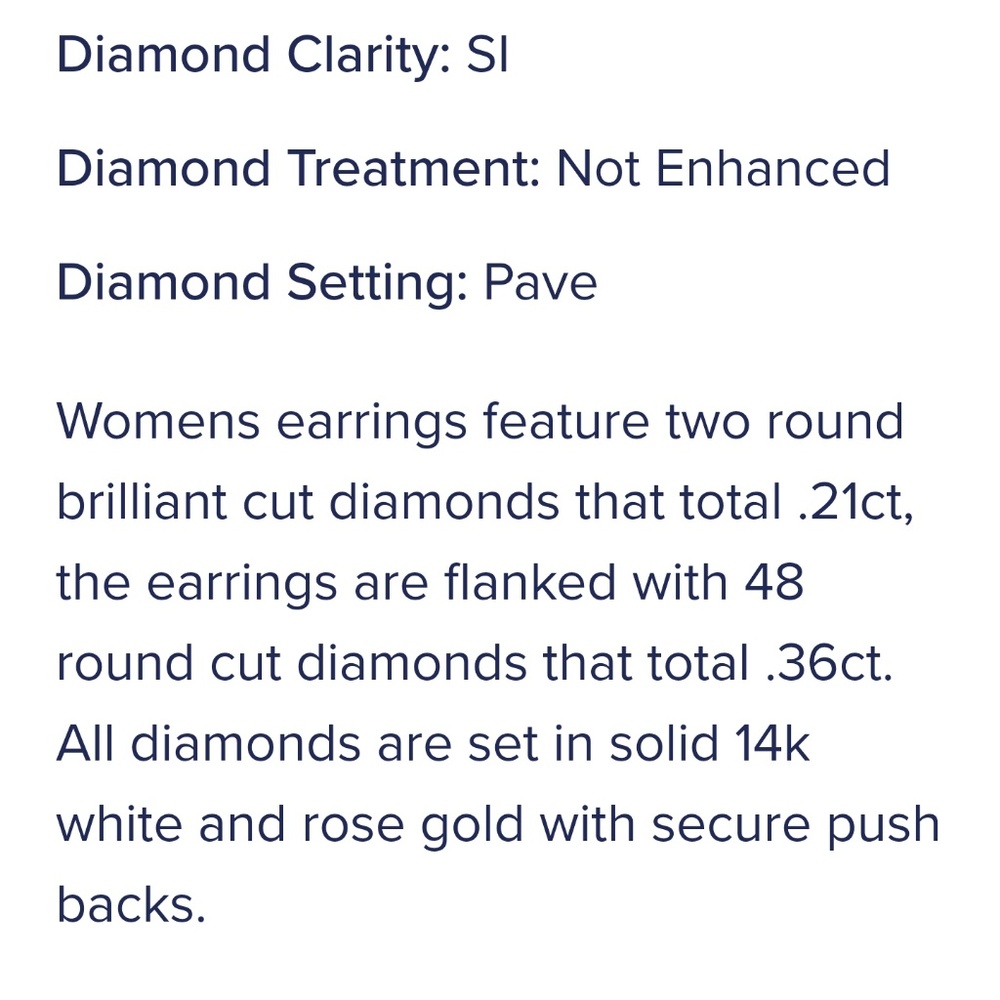 🎆TRADED! NOT FOR SALE! Genuine Diamond Earrings🎆 - Picture 3 of 8